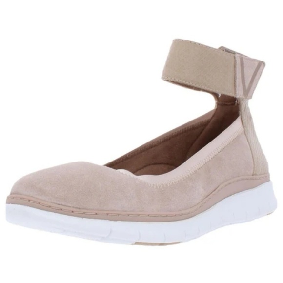 Vionic Camile Womens Suede Ankle Strap Ballet Flats size 8 (25 cm) - Picture 1 of 12